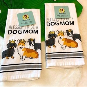 Blessed To Be A Dog Mom Kitchen Towels